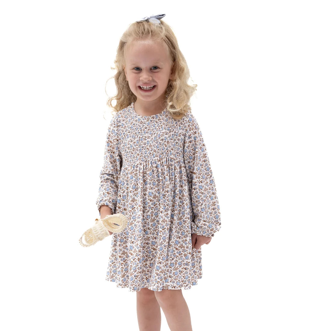 Angel Dear Hazel Floral - Caitlyn Smocked Bodice Dress and Bloomer