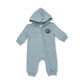 Angel Dear Varsity French Terry - Hooded Jumpsuit