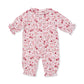 Angel Dear Serene Floral - Long Sleeve Ruffle Collar Romper