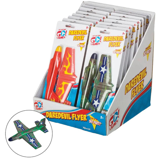 Toysmith Get Outside Go! Launch Daredevil Flyer Toy Plane