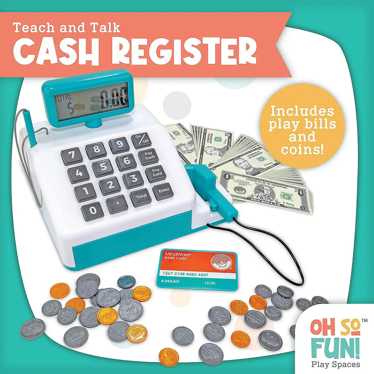 MindWare & Peaceable Kingdom Oh So Fun! Cash Register