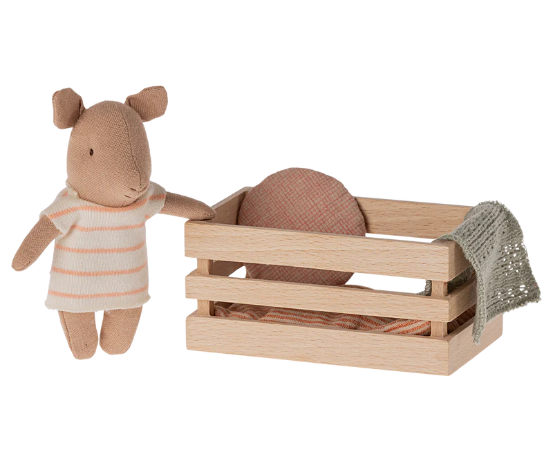 Maileg Baby Pig in Box - Girl