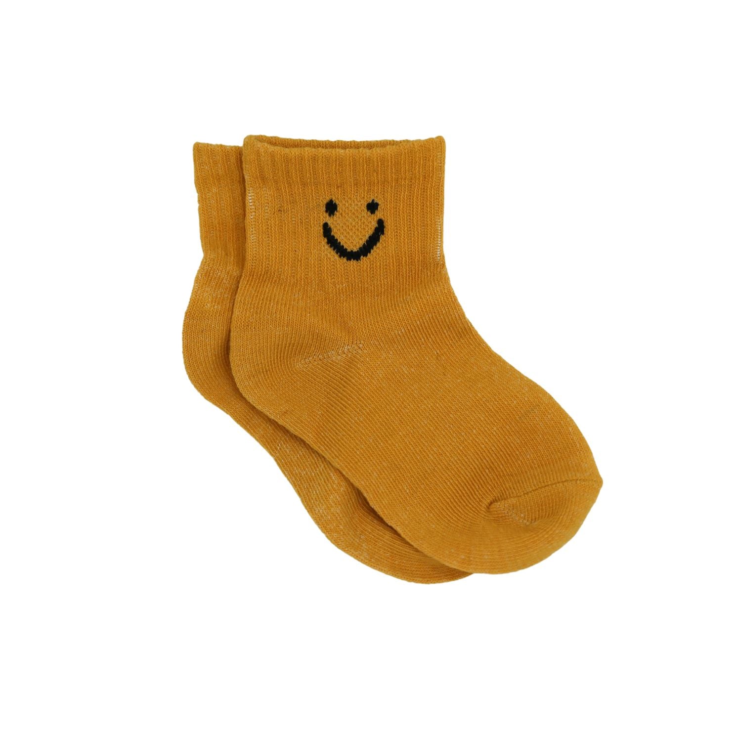 The Baby Cubby Smile Expression Socks - Yellow