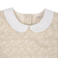 Hope and Henry Linen Dress with Peter Pan Collar - Sandy Floral