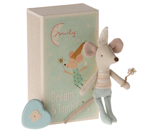 Maileg Tooth Fairy Mouse - Little Brother in Matchbox