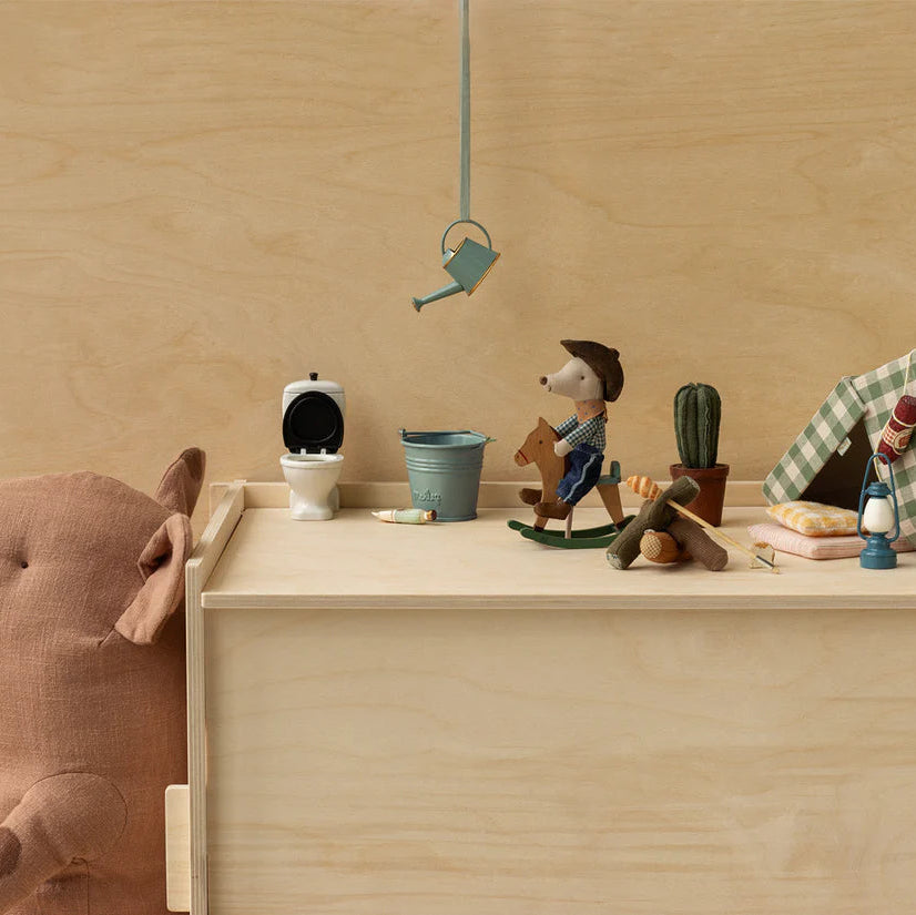 Maileg Cowboy Mouse On Rocking Horse - Little Brother