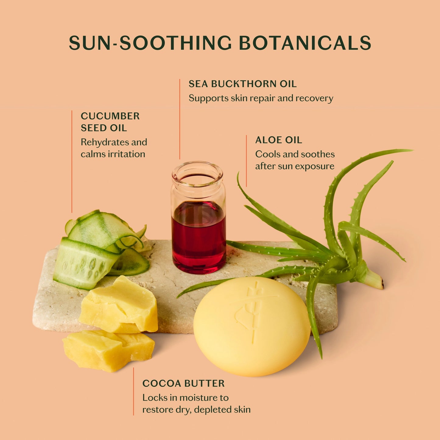 Kate McLeod The Sun Stone - After Sun Balm & Lotion Bar