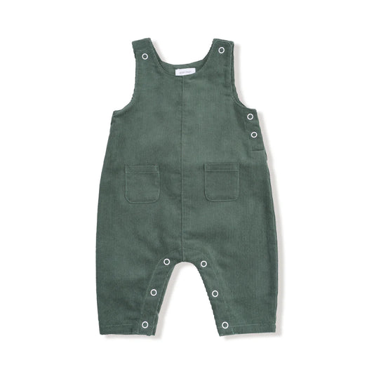 Angel Dear Corduroy Uni Overalls - Dark Ivy