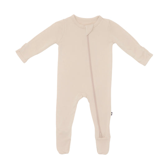 Kyte Baby Zippered Footie - Bisque