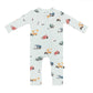 Kyte Baby Zippered Romper in City Vehicles