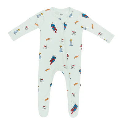 Kyte Baby Zippered Footie - Superman