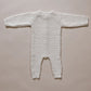 Luna and Luca Classic Purl Knit Jumpsuit - White