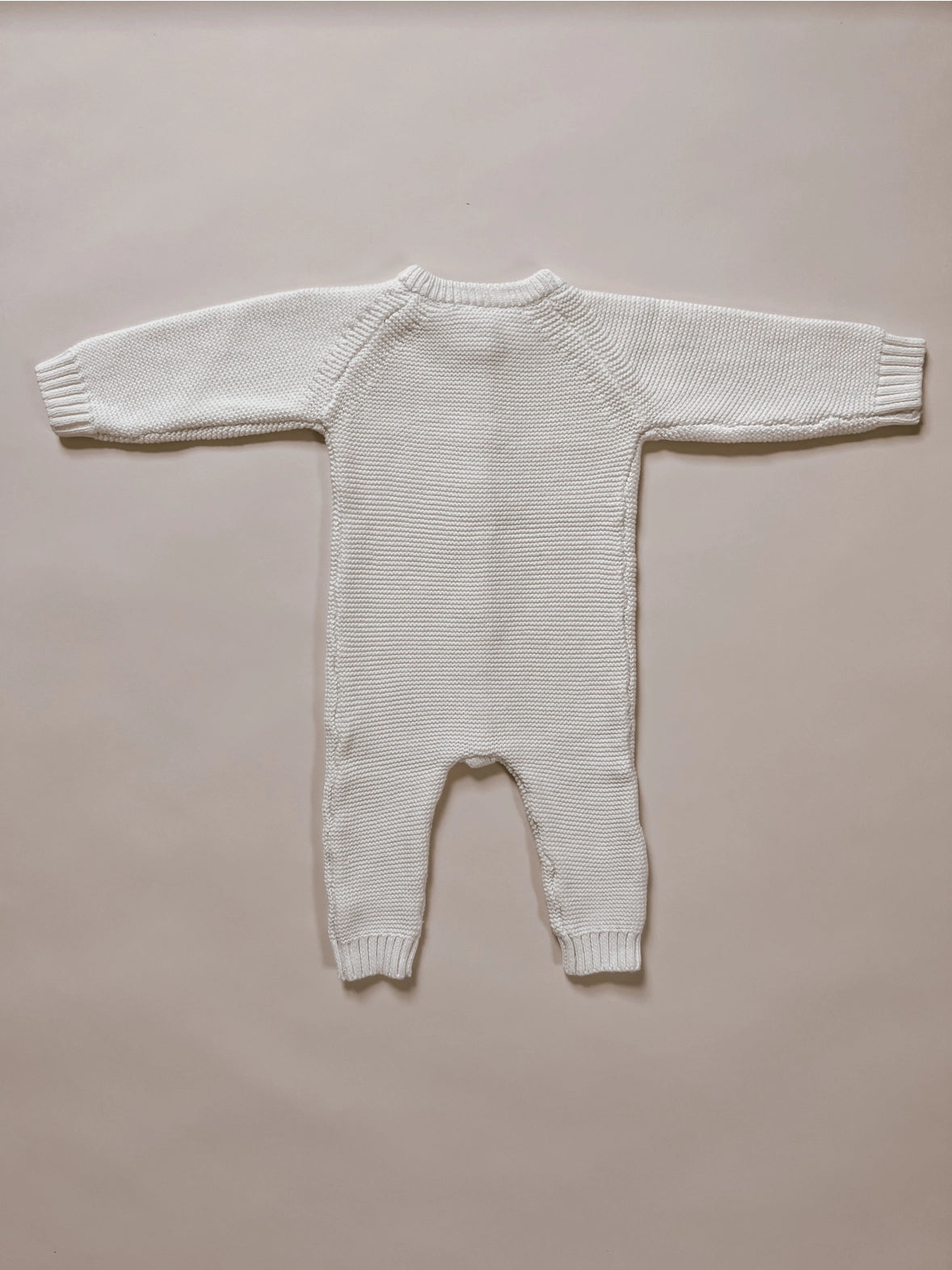 Luna and Luca Classic Purl Knit Jumpsuit - White