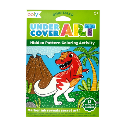 OOLY Undercover Art Hidden Pattern Coloring Activity Art Cards