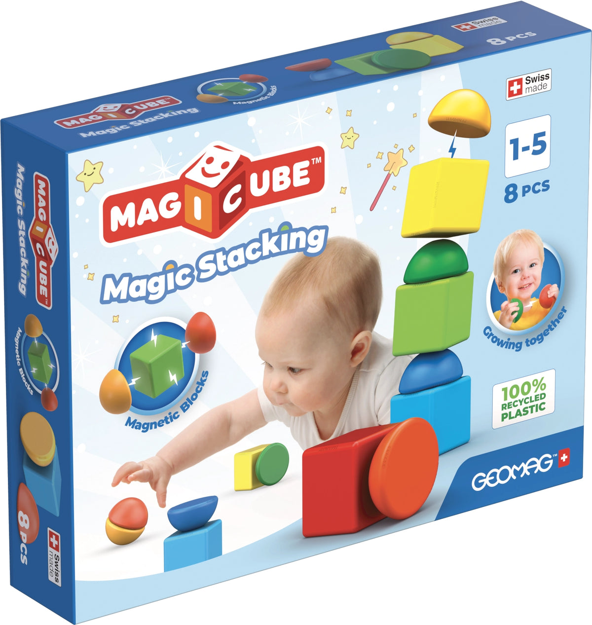 GEOMAGWORLD USA Geomag™ Magicube Stacking 8 Piece Playset