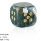 The Southern Peacock Natural Semi-Precious Gemstone Mahjong Dice – Set of 2