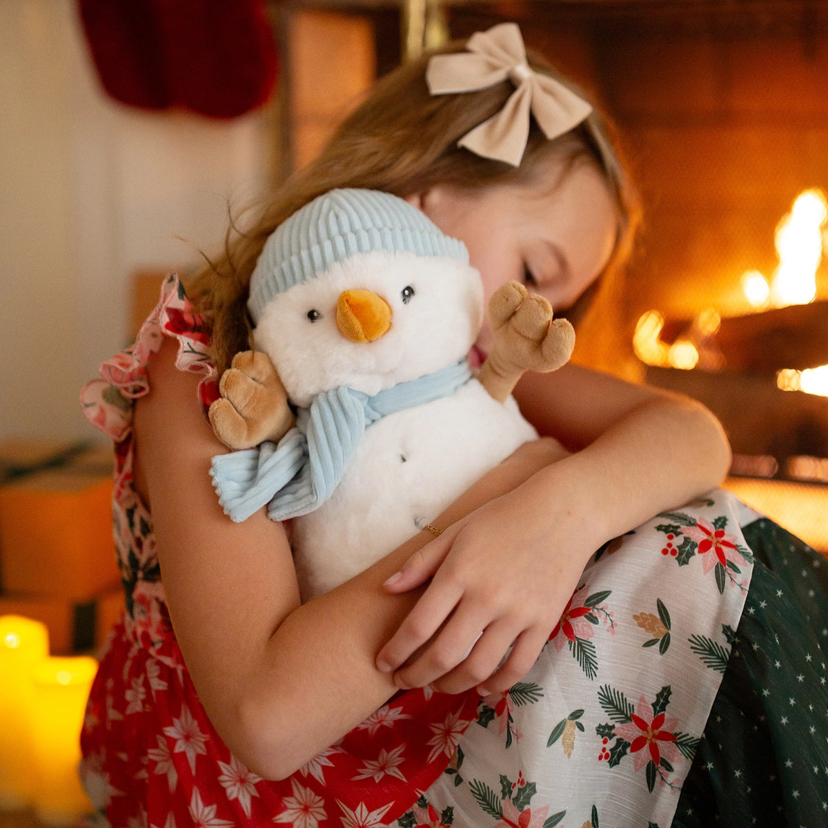 Beverly Hills Teddy Bear Company Worlds Softest Plush Flurry Snowman