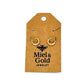 Miel & Gold Mini Beaded Clicker Hoop Earrings 18k Gold Filled