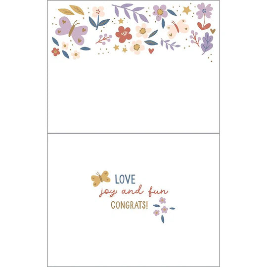 Gina B Designs Gift Enclosures - Baby Girl Flowers