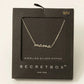 Fame Secret Box Dipped Dainty Mama Pendant Necklace - 16.5" + 2"