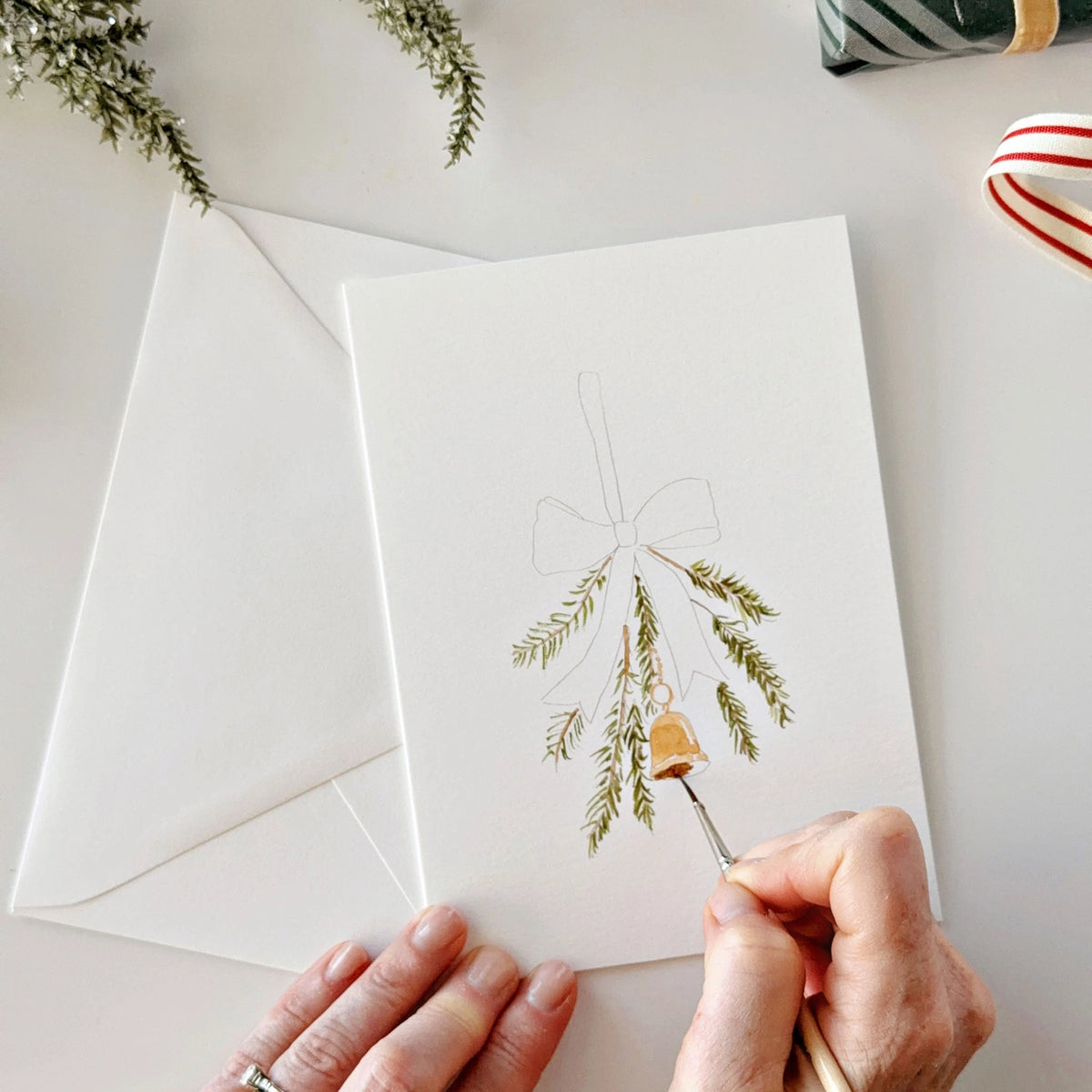 Emily Lex Studio Classic Christmas Paintable Notecard