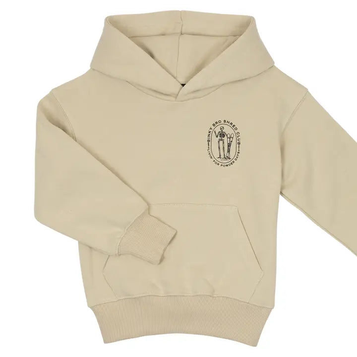 BinkyBro Kids Graphic Sweatshirt Bone Powder Skelly