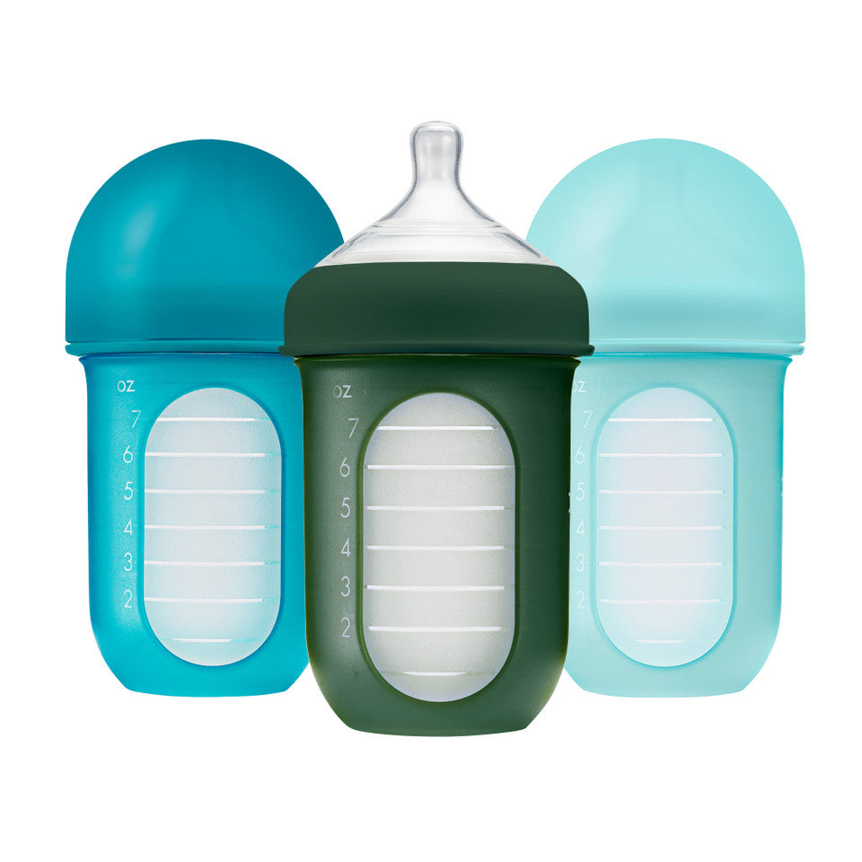 Boon NURSH Silicone Pouch Bottle - 8oz - 3pk