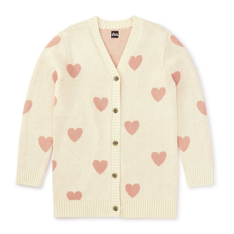 Tea Collection Long Cardigan - Full of Heart 