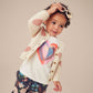 Toddler wearing Tea Collection Baby Cardigan - Full of Heart