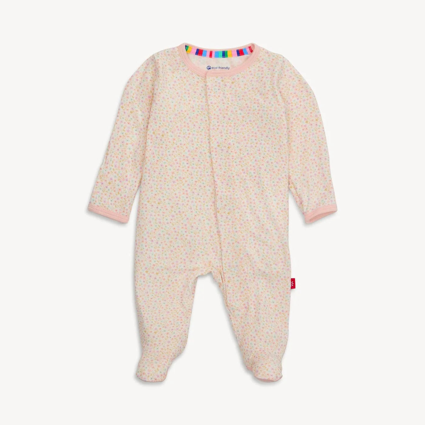 Magnetic Me Magnetic Me Organic Cotton Magnetic Footie - Bedford Floral