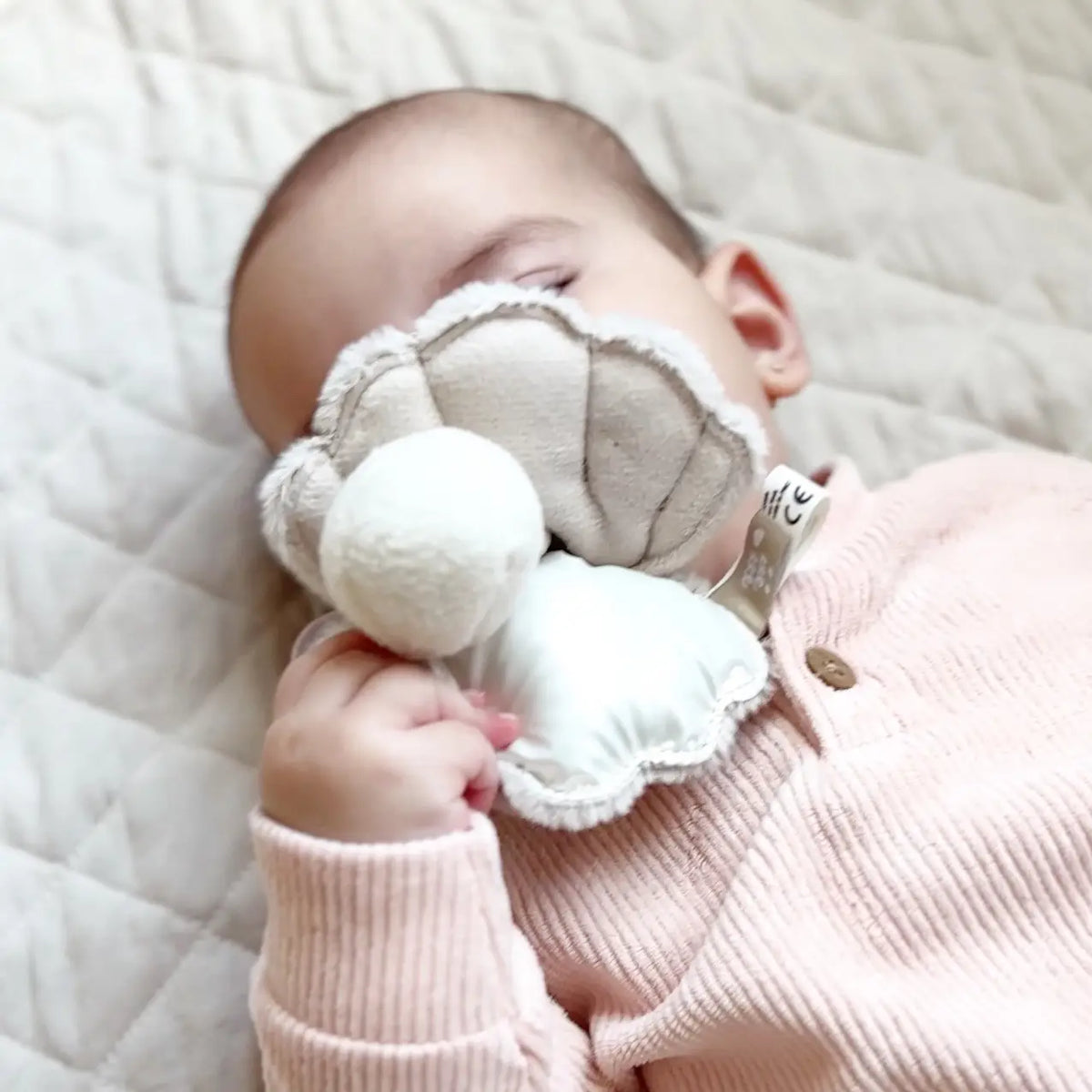 Little Lamb Kind Oyster Handheld Rattle