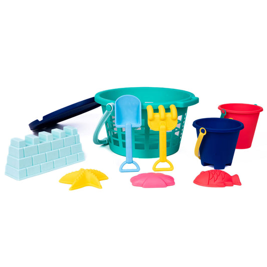 Toysmith Sand Bucket Set - 10PC - Teal