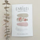 Emi Lei Fabric Hair Clip Snap Barrettes - Set of 4