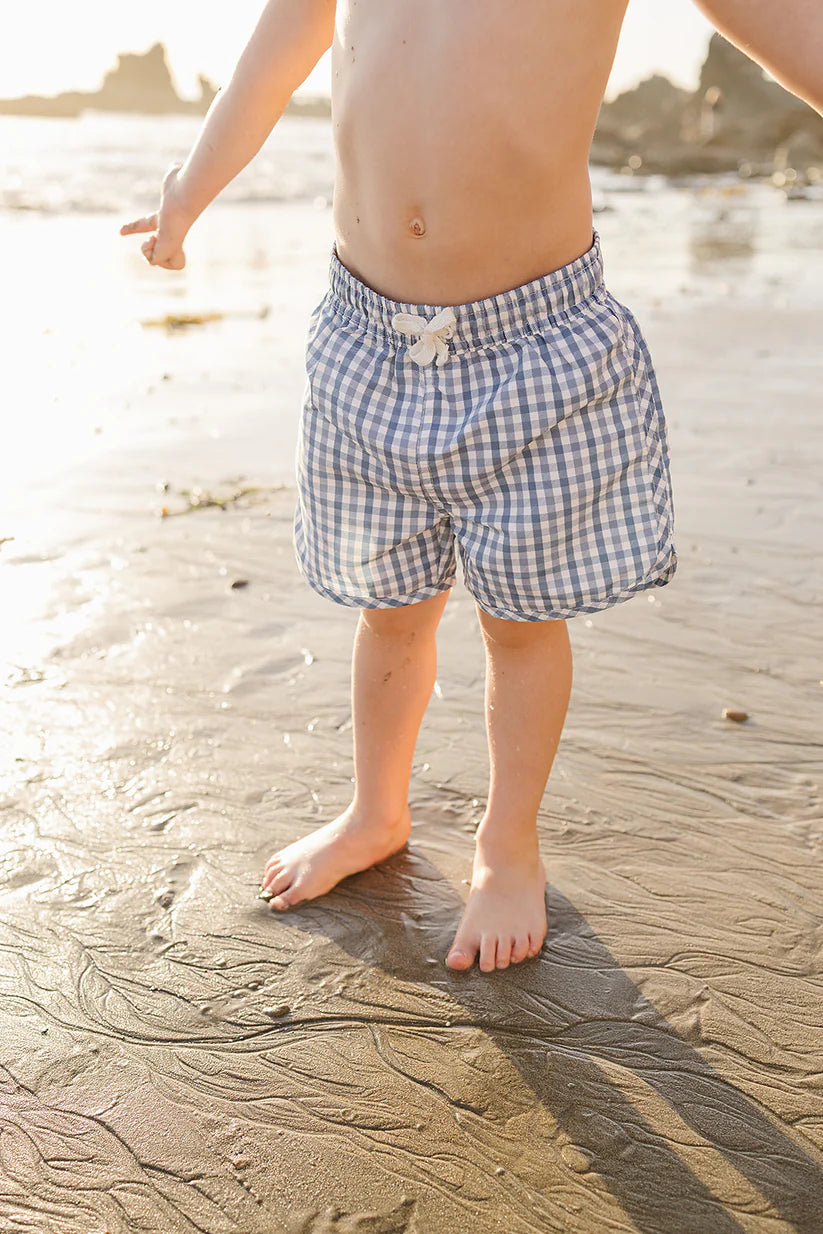Mebie Baby Gingham Swim Shorts