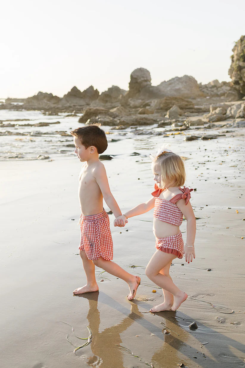 Mebie Baby Gingham Swim Shorts