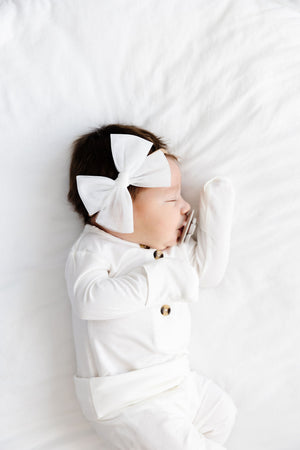 Lou Lou and Company Bow 3 Pack: White Headbands