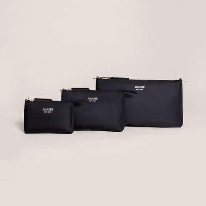 JuJuBe 3-Piece Pouch Set - Black