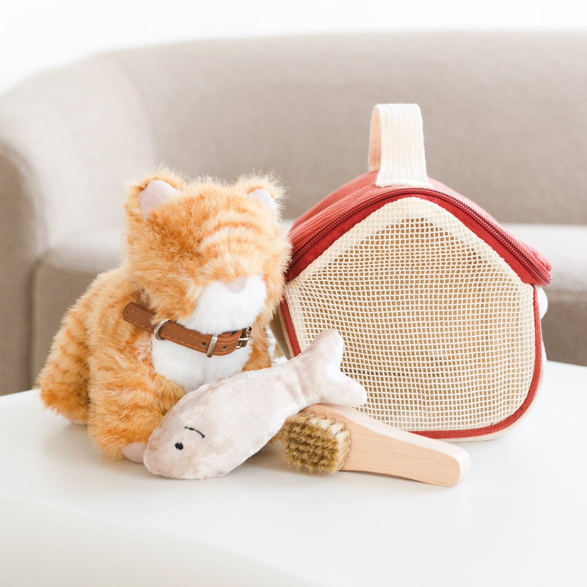 Little Lamb Kind Munchkin & House - Cat Pretend Play Set