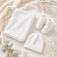 Viverano Organics Dove White Baby Booties Shoes Sweater Knit (Organic Cotton)