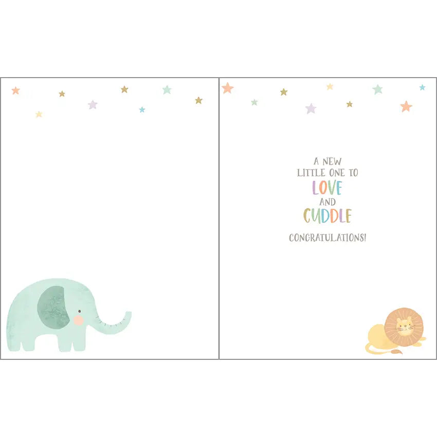 Gina B Designs Baby Greeting Card - Jungle Grand Baby