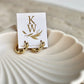 Katie Waltman Jewelry Gold Lace And Textured Hoops