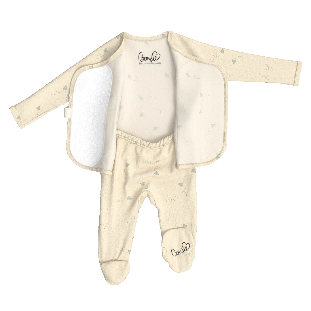 Bonsie Skin to Skin Babywear Footie - Flight Crew