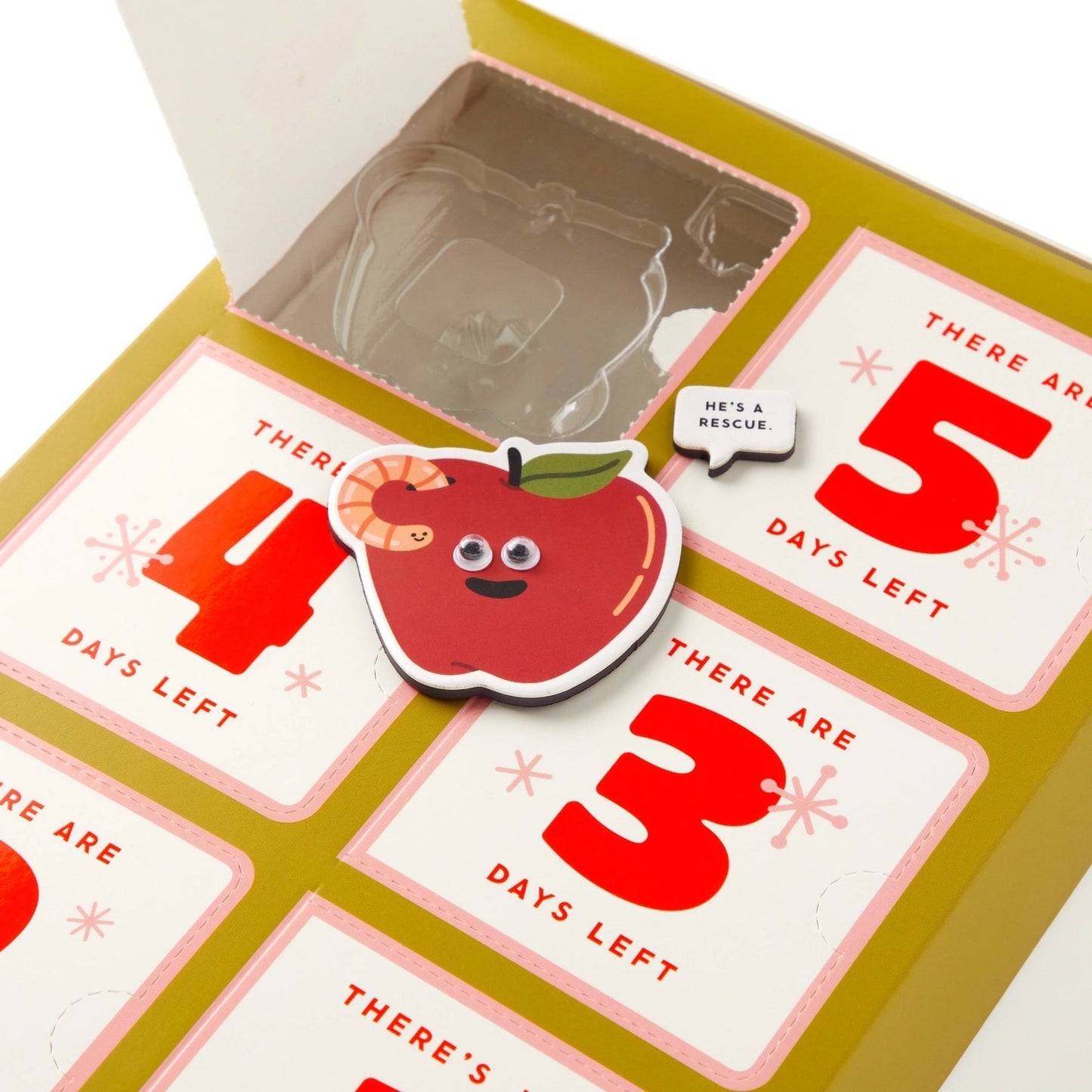 Chronicle Books Brass Monkey What Googly-Eyed Fun Magnet Countdown Calendar