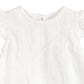 Viverano Organics Noelle Dobby Organic A Line Baby Dress + Bloomer - White