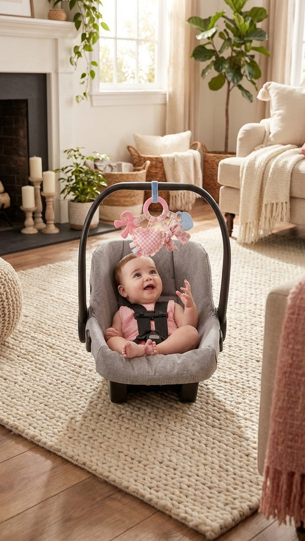 Itzy Ritzy Bitzy Busy Ring Teething Activity Toy - Bow