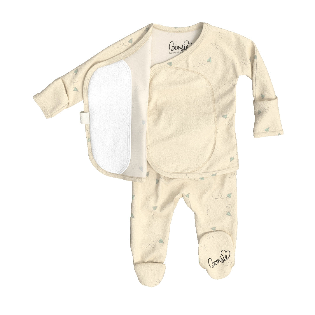Bonsie Skin to Skin Babywear Footie - Flight Crew
