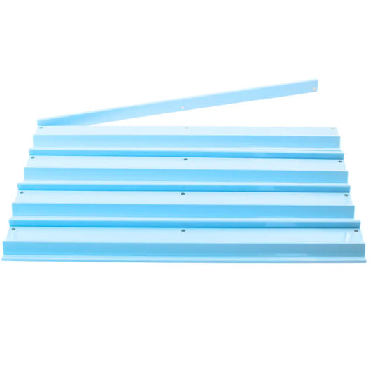 My Fair Mahjong Premium Acrylic Mahjong Rack  Set - Solid Macaron Blue