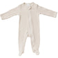 Mebie Baby Vanilla Organic Cotton Ribbed Zipper