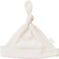 Mebie Baby Vanilla Organic Ribbed Newborn Knot Hat