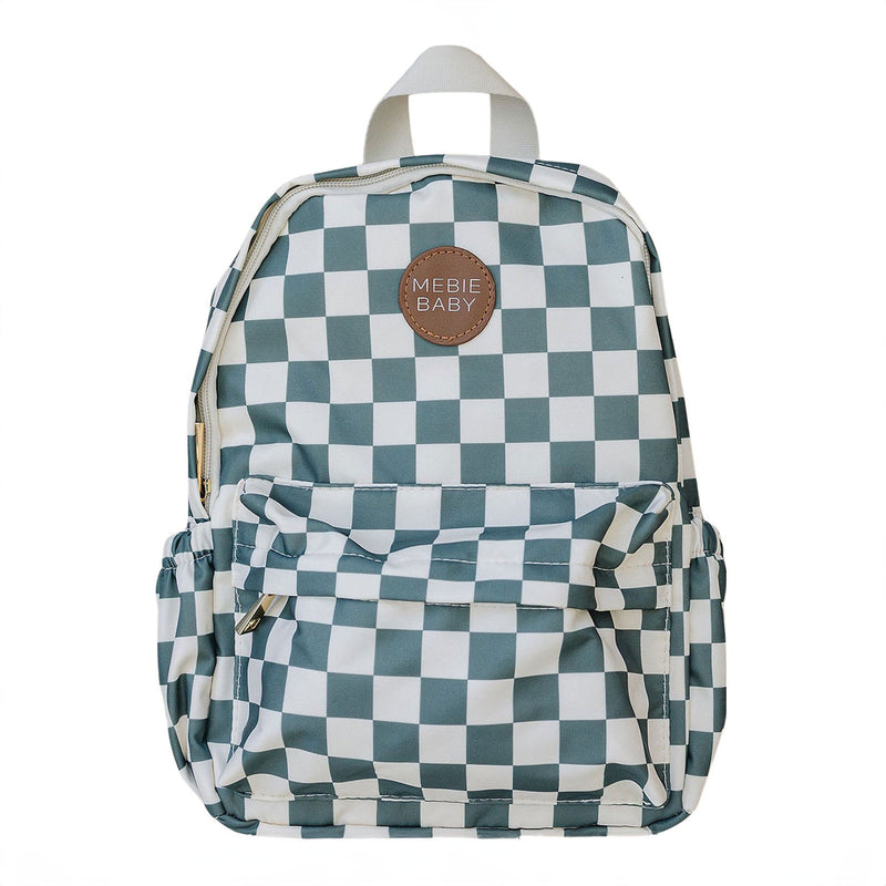 bebe backpack mini Mebie Baby Green Checkered Mini Backpack